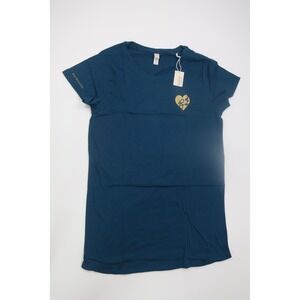 Bare Necessities Sleep Shirt Cotton Jersey Heart 2XL Blue Loungewear Sleepwear